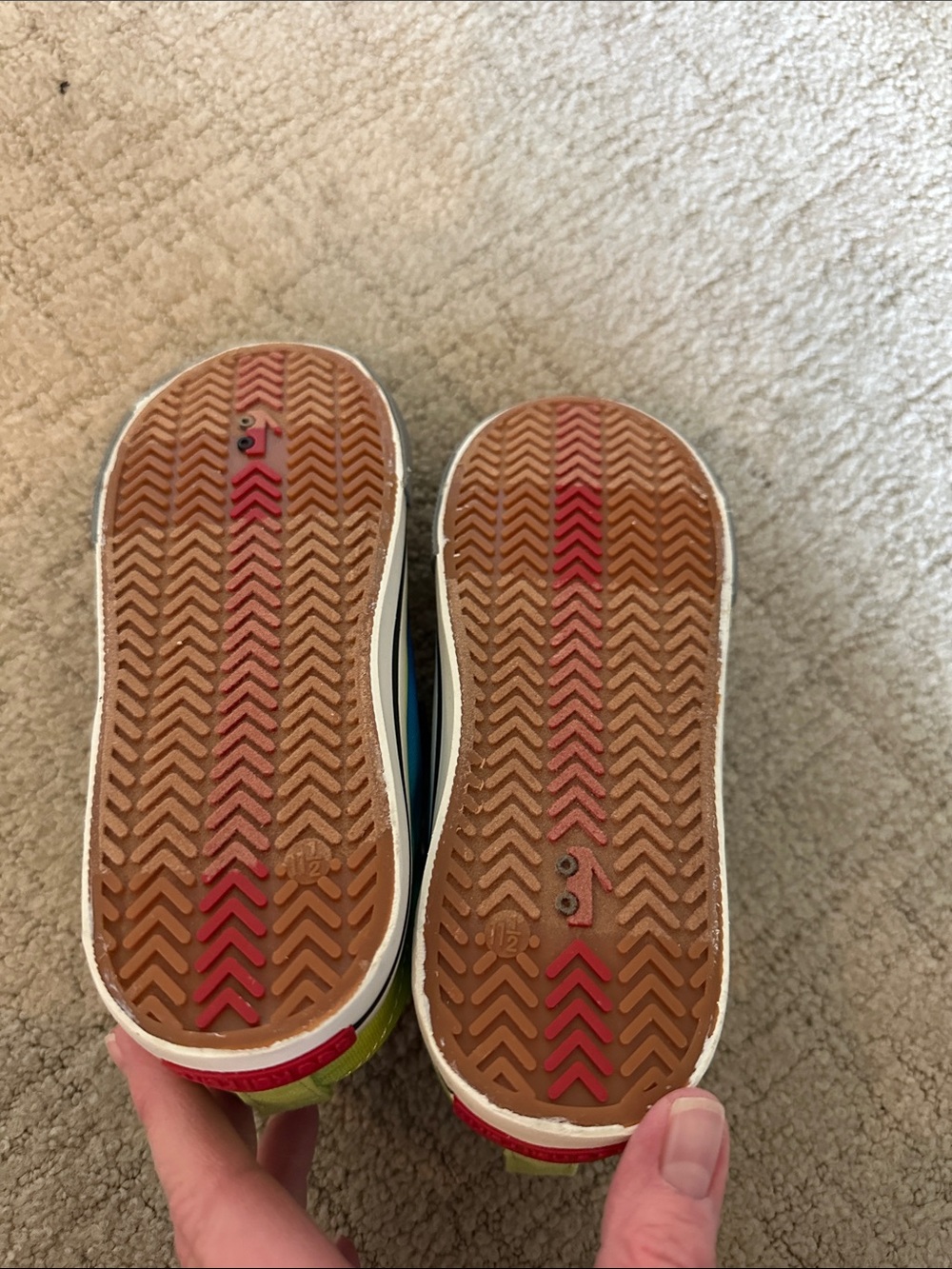 NEW See Kai Run Kids Blue and Green Casual Sneakers - Picture 3 of 3